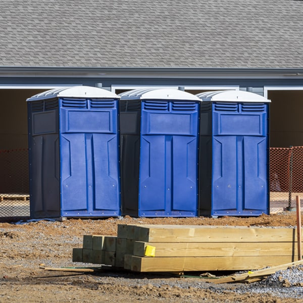 is there a specific order in which to place multiple portable toilets in Four Corners